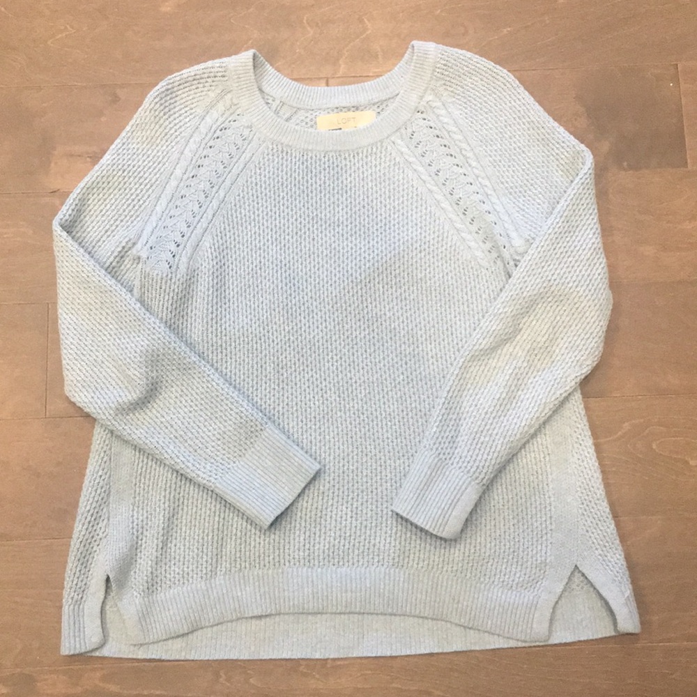 Light blue long sleeve sweater
